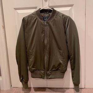 Hunter Green Bomber Jacket